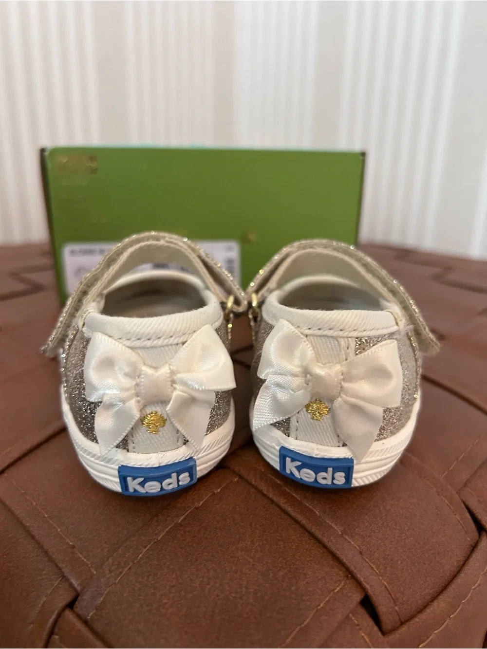 Keds X Kate Spade NewYork Sloan Mary Jane CribSneakers Baby Shoe Size 3 Gold